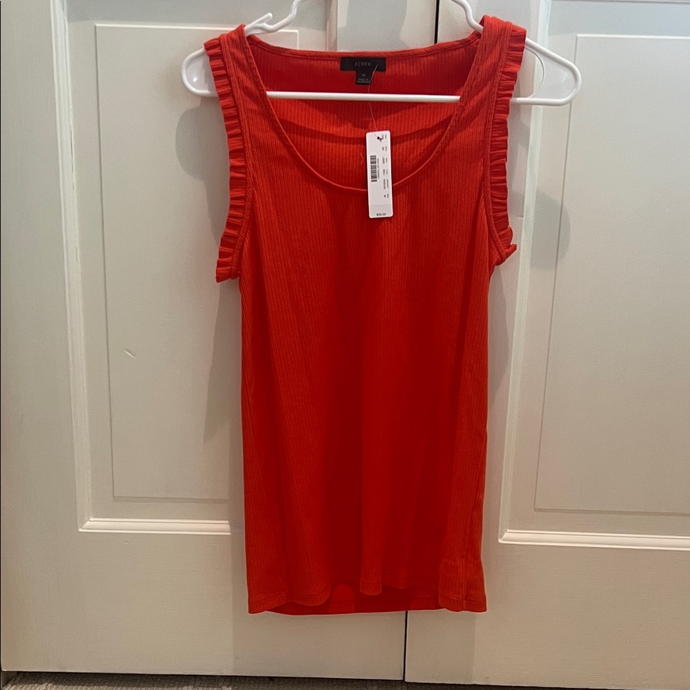 J Crew Women's Vibrant orange Tank Top